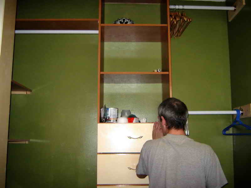 closet organizer build and installation