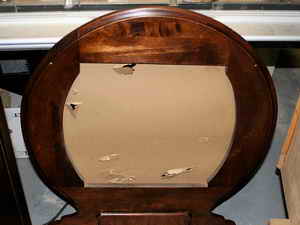 restored mirror frame from art deco dresser