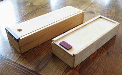 two pencil boxes