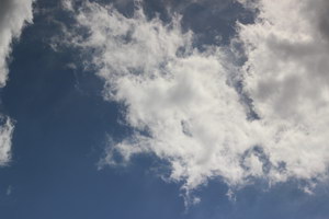 blue sky with white clouds