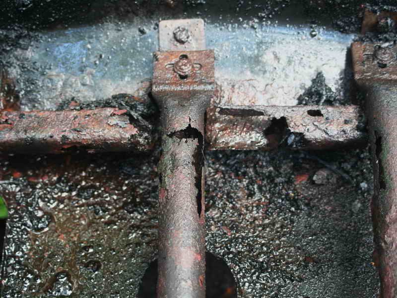 rusty bbq pipe