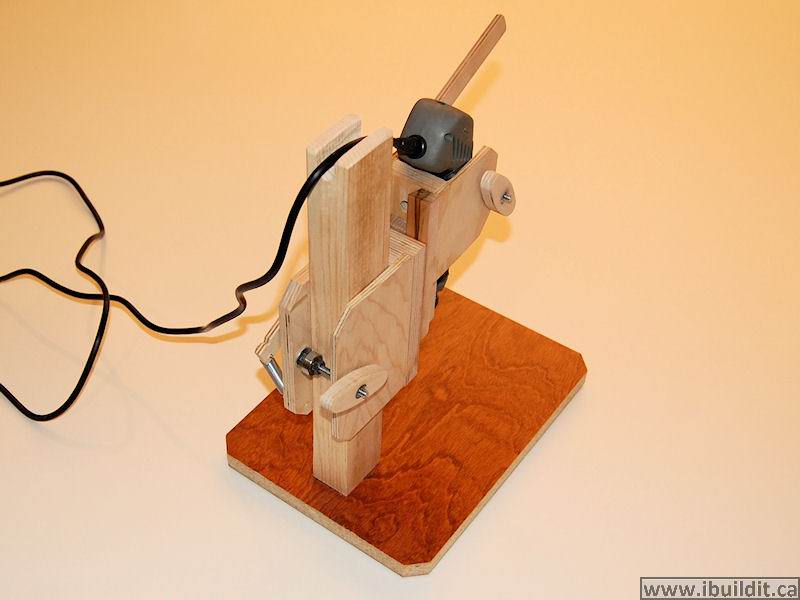 make a rotary tool drill press for a Dremel