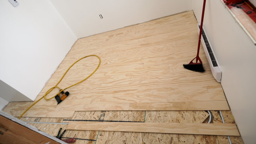 Install And Finish Plywood Flooring, What Plywood Is Good For Flooring