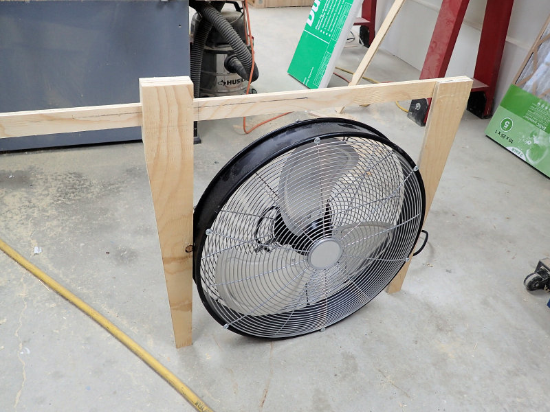 Measuring the fan diameter