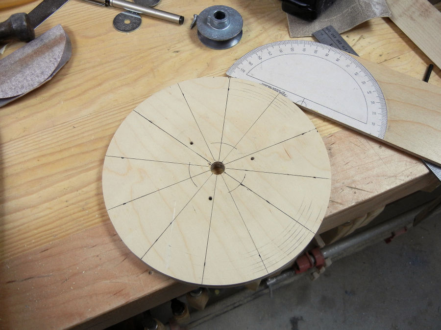 making a wooden blower fan